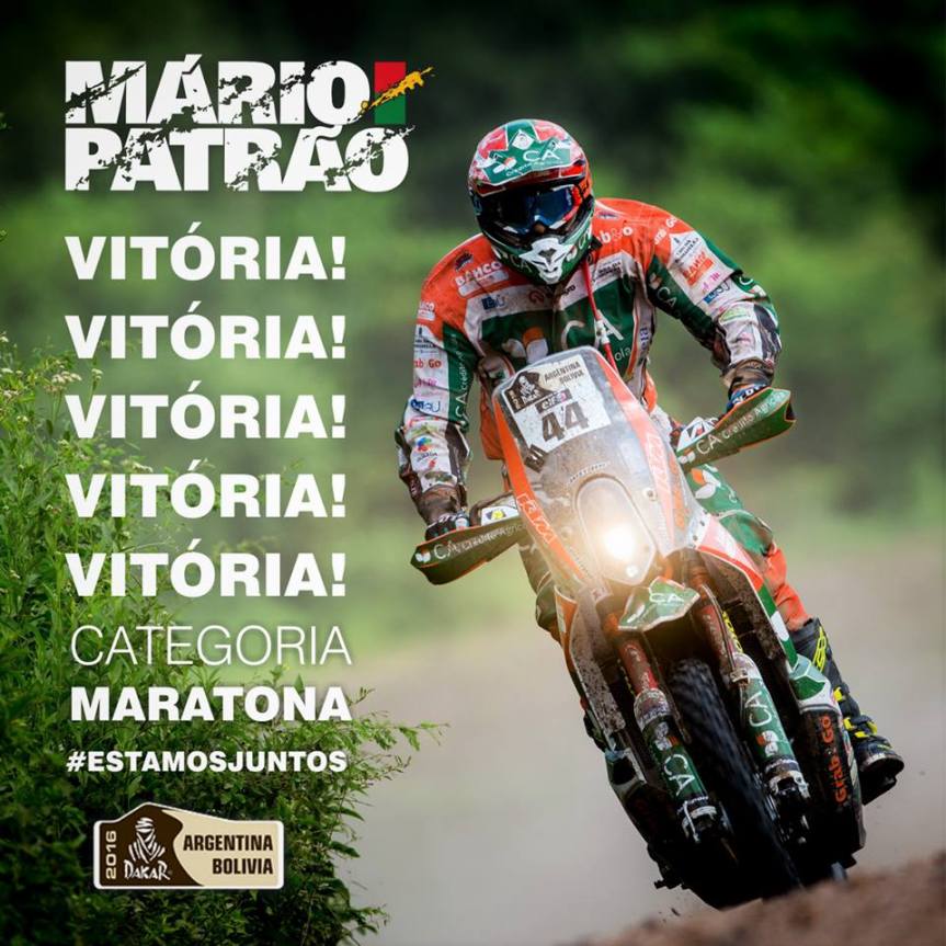 Mário Patrão conquista vitória portuguesa no Dakar 2016